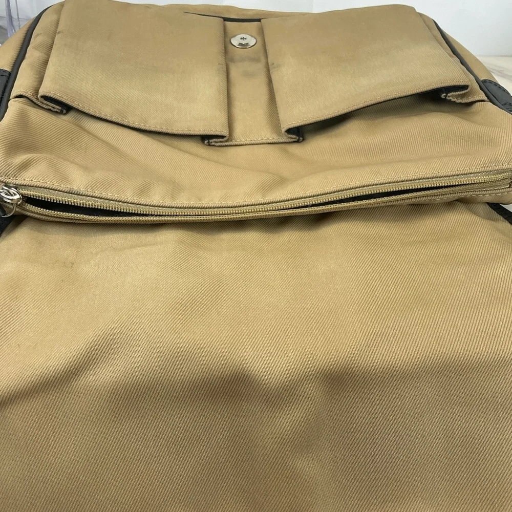 Coach Unisex Mercer‎ Y2K Twill Tan Black Messenger Shoulder Nylon Crossbody Bag